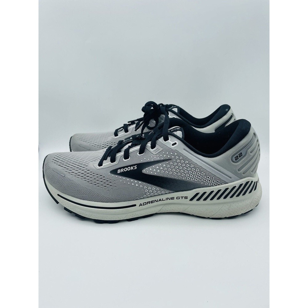 Brooks Adrenaline GTS 22 Mens Size 9.5 NARROW Running Shoes Gray EUC!